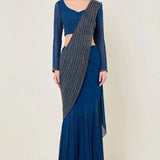 Trackline Saree With Emrmaid Drape Namrata Joshipura Online