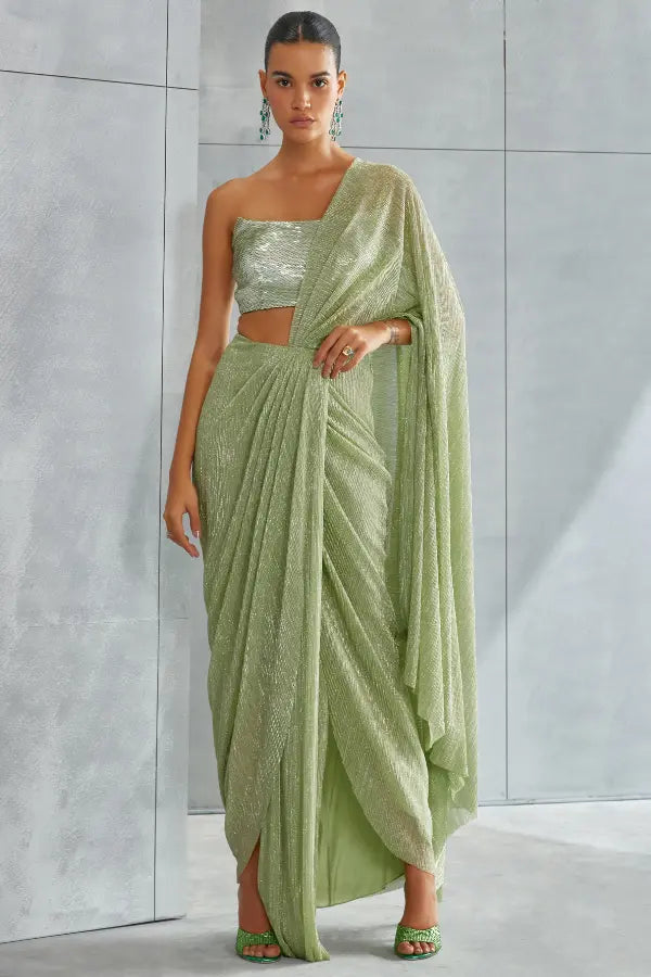 Fox Tail Drape Saree Namrata Joshipura