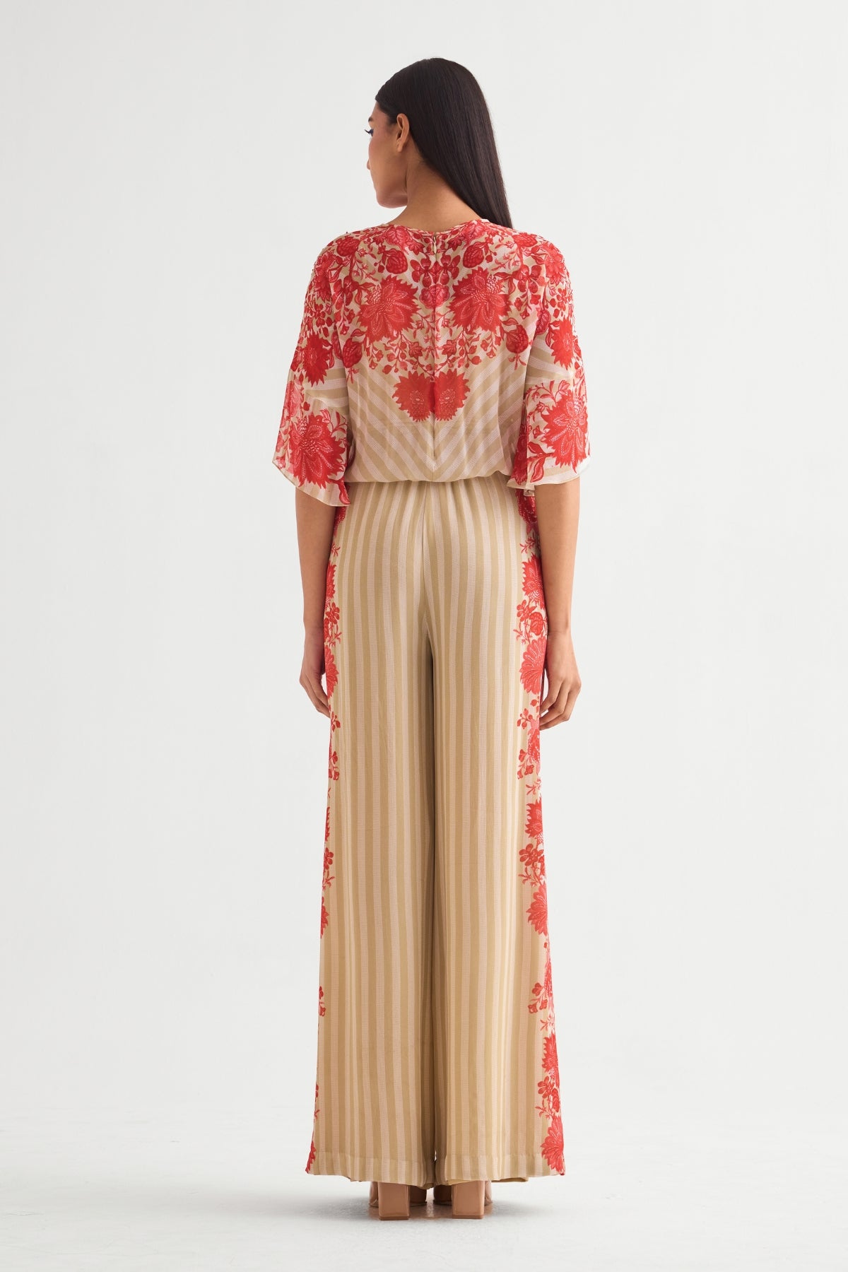 Floret Side Frill Jumpsuit Namrata Joshipura Online
