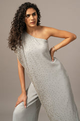 Star Box One Shoulder Jumpsuit
