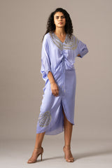 Rosette Drawstring Dress