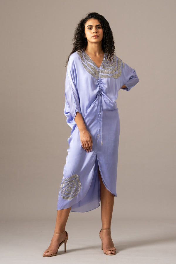 Rosette Drawstring Dress