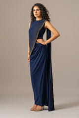 Star Draped Gown