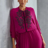 Luna Frill Sleeve Jumpsuit Namrata Joshipura