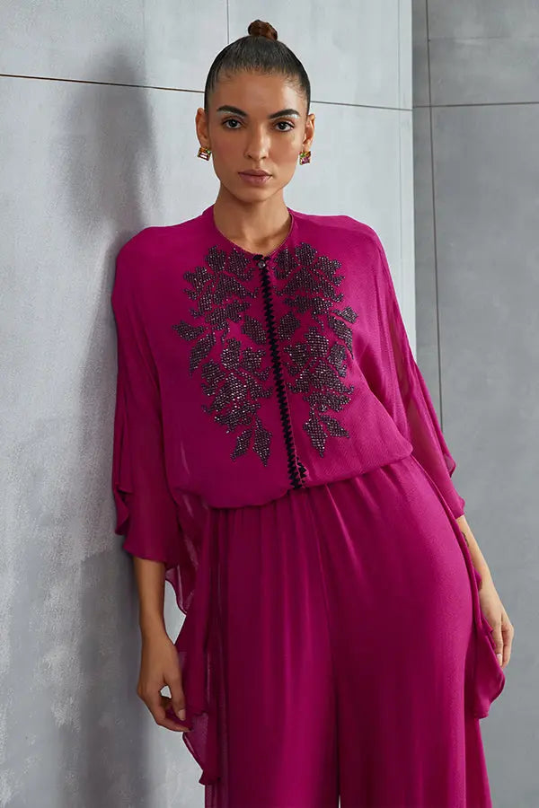 Luna Frill Sleeve Jumpsuit Namrata Joshipura