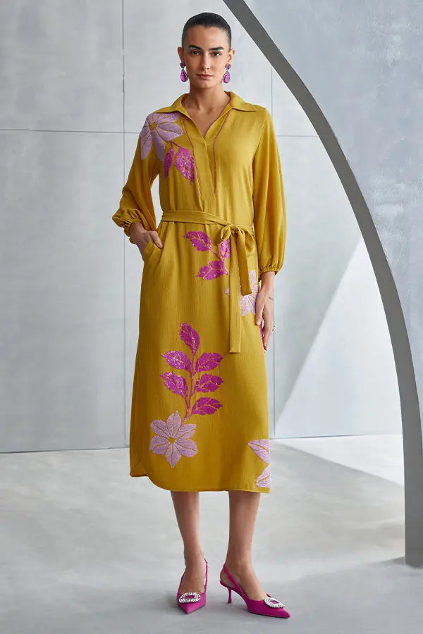 Wild Violet Collar Dress Namrata Joshipura