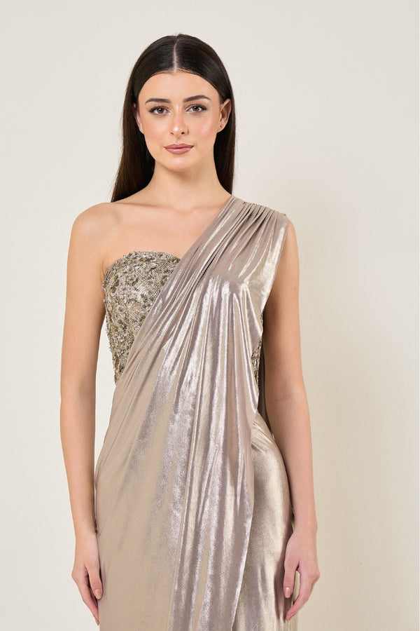 Amara Corset Blouse With Drape Saree