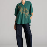 GALAXY FLOWER BAT WING TOP
