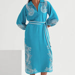 Marina Long Dress With Belt Namrata Joshipura Online