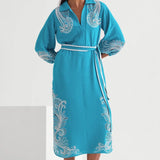 Marina Long Dress With Belt Namrata Joshipura Online