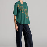 GALAXY FLOWER BAT WING TOP