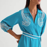 Marina Long Dress With Belt Namrata Joshipura Online