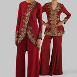 GOLDEN PETALS OVERLAP CO-ORD SET