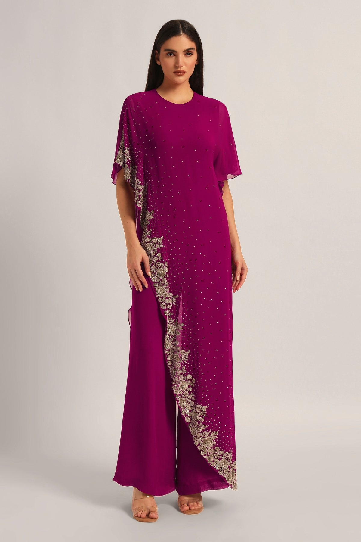 AMARA INTRICATE FRONT FLAP JUMPSUIT Namrata Joshipura Online