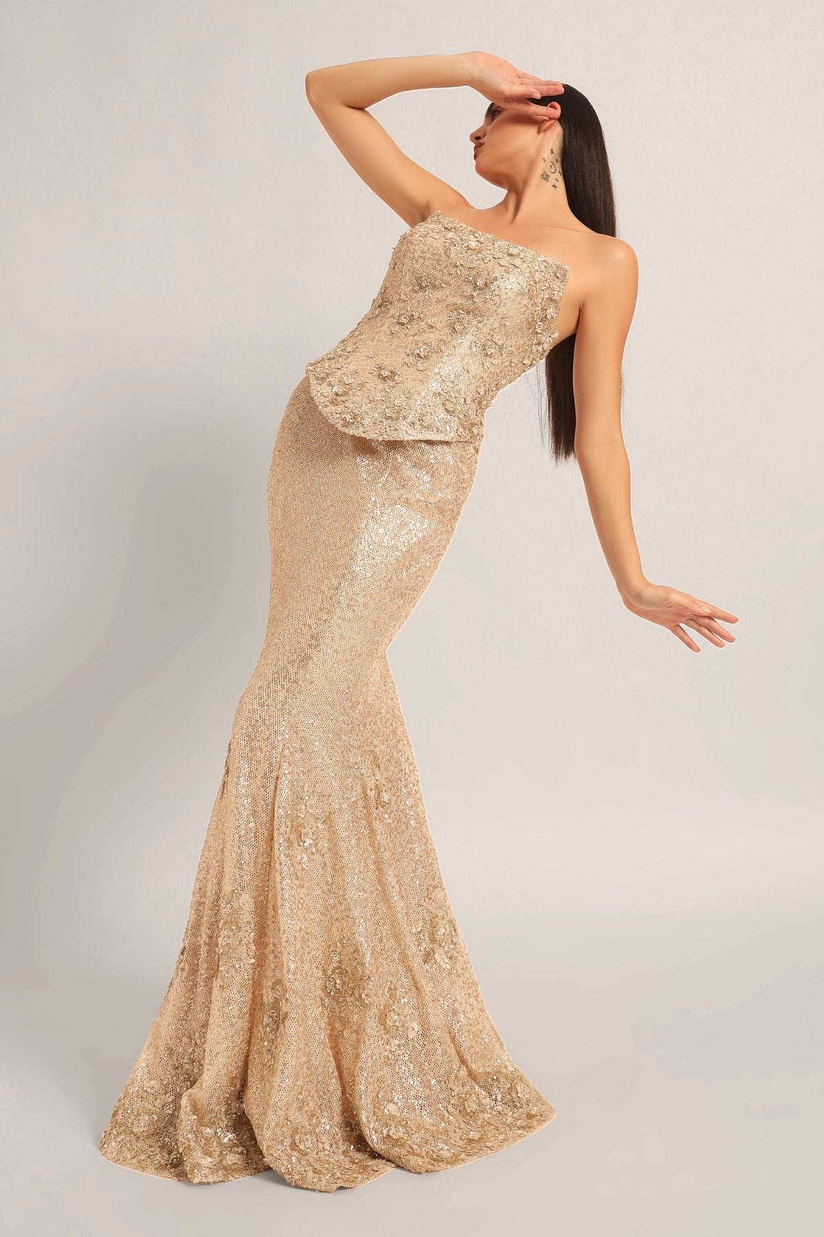 AMARA INTRICATED CORSET WITH DRAPE SKIRT Namrata Joshipura Online