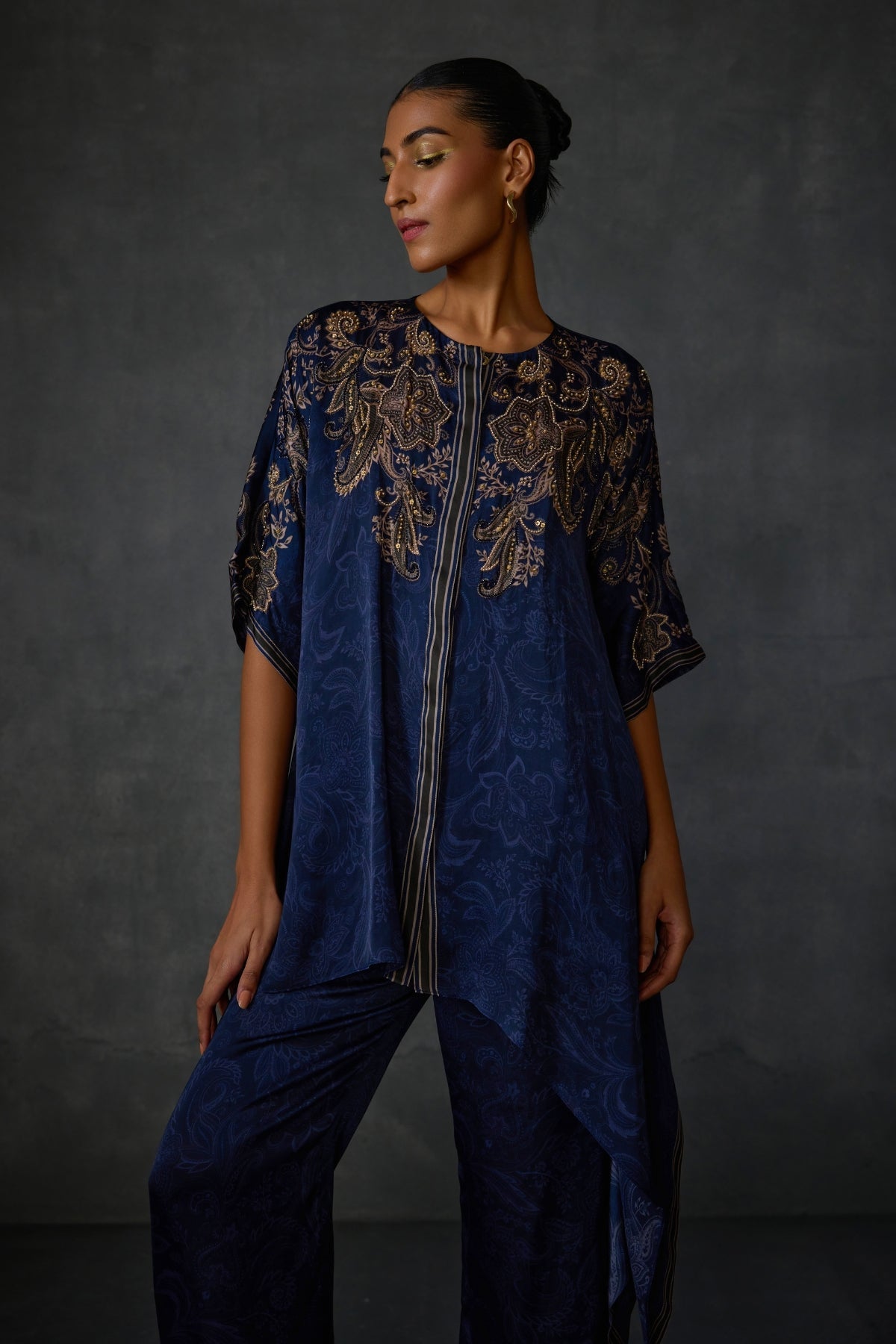 Paisley Asymetric Co-ord Set Namrata Joshipura Online