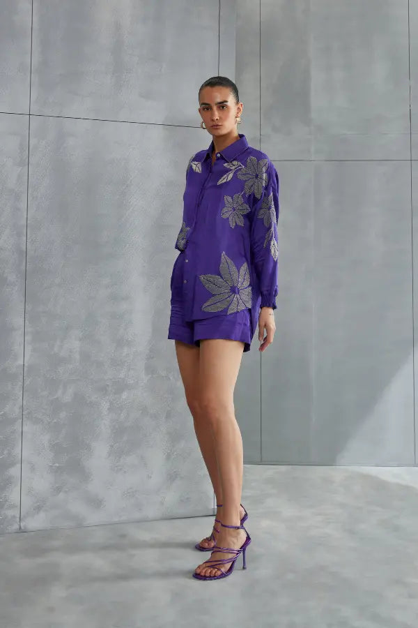 Wild Violet Boxy Shirt Namrata Joshipura