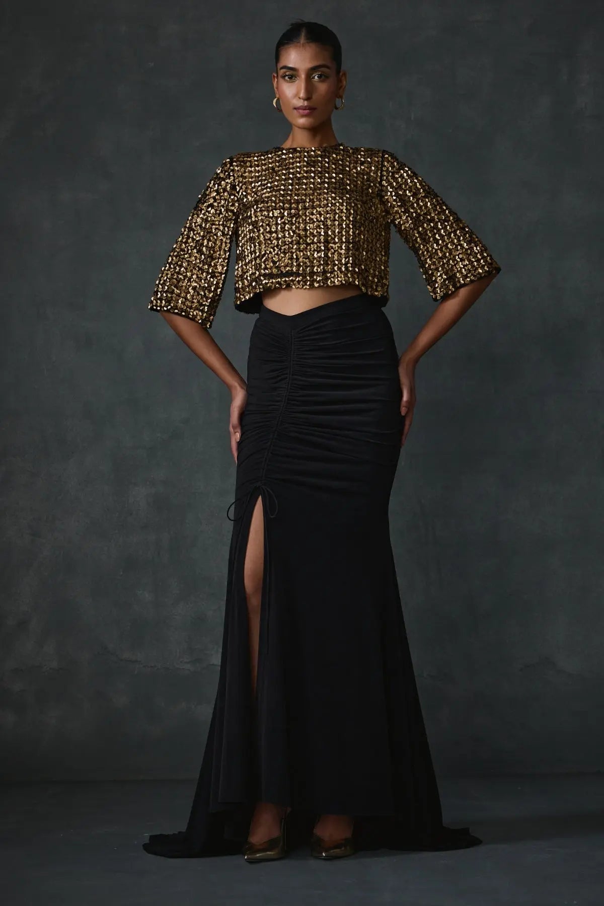 Bark Skirt And Jacket Set Namrata Joshipura Online