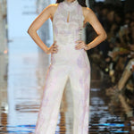 Shraddha Kapoor In Ivory NJ Sequin Embellished Halter Jumpsuit Namrata Joshipura Online (Celebrity Muses)
