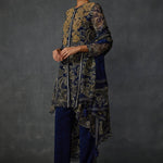 Myrrah Paisley Trapeze Asymetric Kurta Set With Dupatta Namrata Joshipura Online