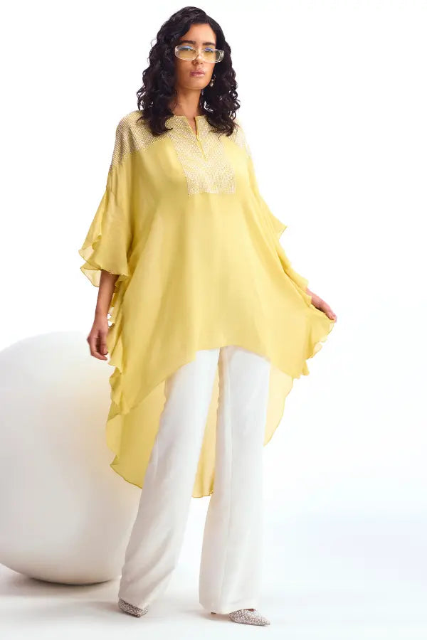 Metallic Pearl Kaftan Tunic Namrata Joshipura