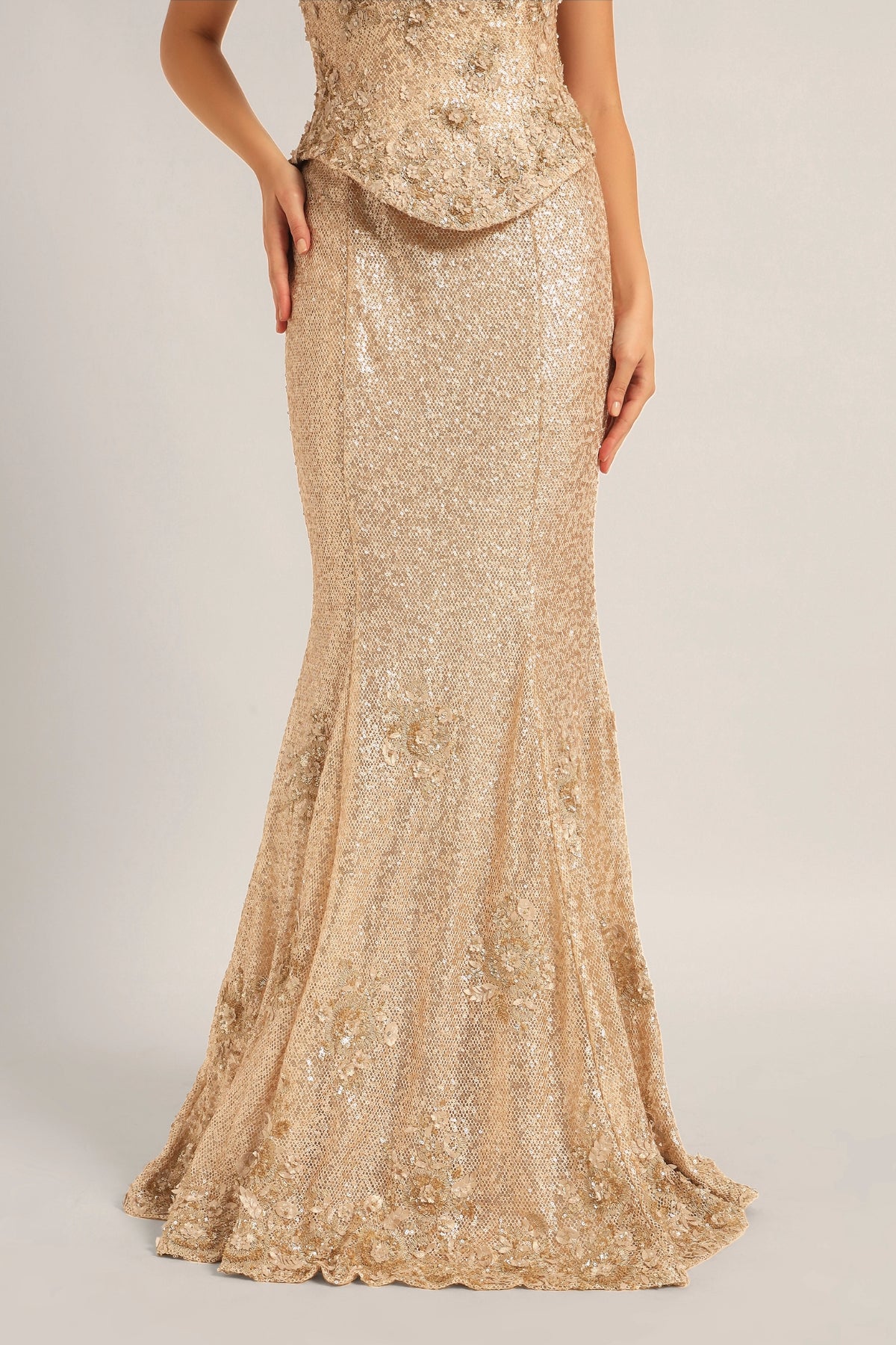 AMARA INTRICATED CORSET WITH DRAPE SKIRT Namrata Joshipura Online