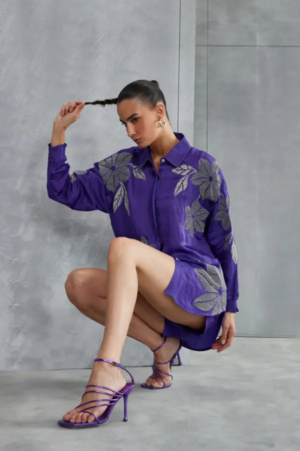 Wild Violet Boxy Shirt Namrata Joshipura