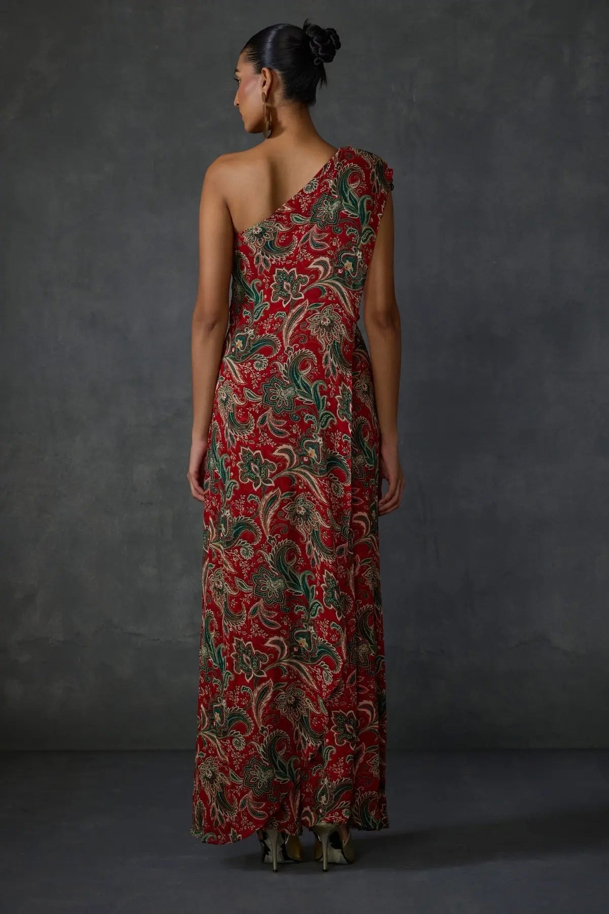 Fern Paisley One Offshoulder Jumpsuit Namrata Joshipura Online