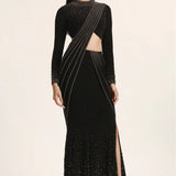 Silver Dust Saree With Blouse Namrata Joshipura Online