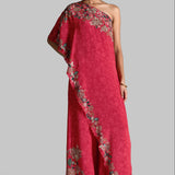 FLOREALE ONE SHOULDER PRINTED JUMPSUIT
