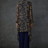 Myrrah Paisley Trapeze Asymetric Kurta Set With Dupatta Namrata Joshipura Online