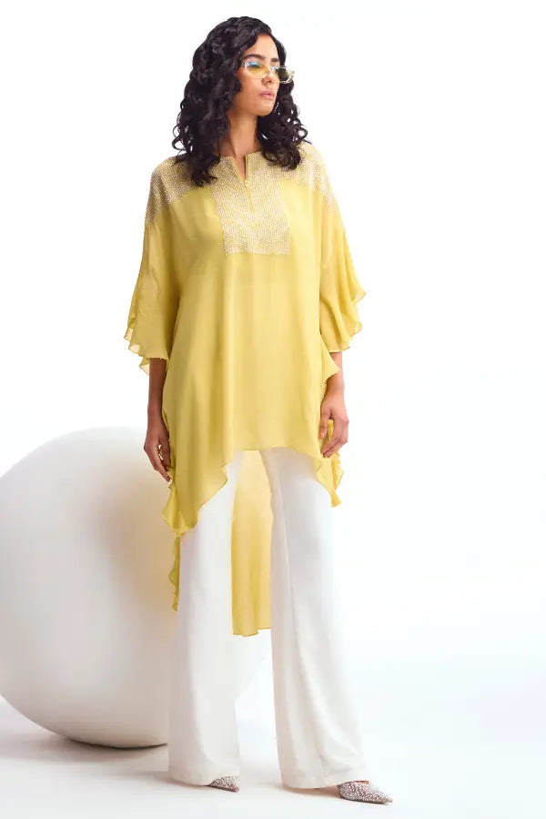 Metallic Pearl Kaftan Tunic Namrata Joshipura