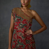 Fern Paisley One Offshoulder Jumpsuit Namrata Joshipura Online
