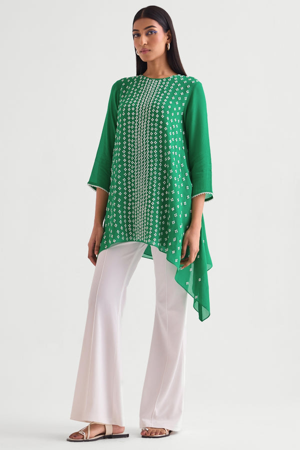 Mila Asymmetric Long Tunic