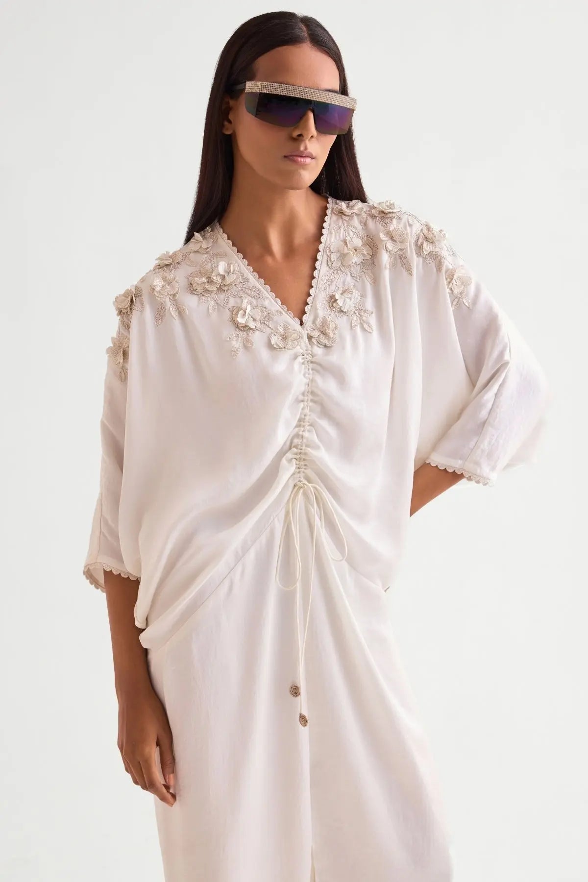 Scrunchy Drawstring Dress Namrata Joshipura Online