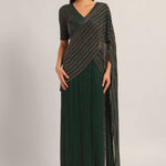 TRACKLINE DRAPED SAREE WITH BLOUSE Namrata Joshipura Online