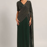 TRACKLINE DRAPED SAREE WITH BLOUSE Namrata Joshipura Online