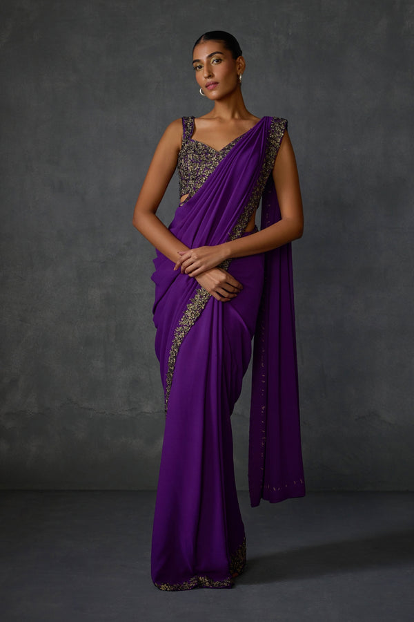 Blossom Draped Saree