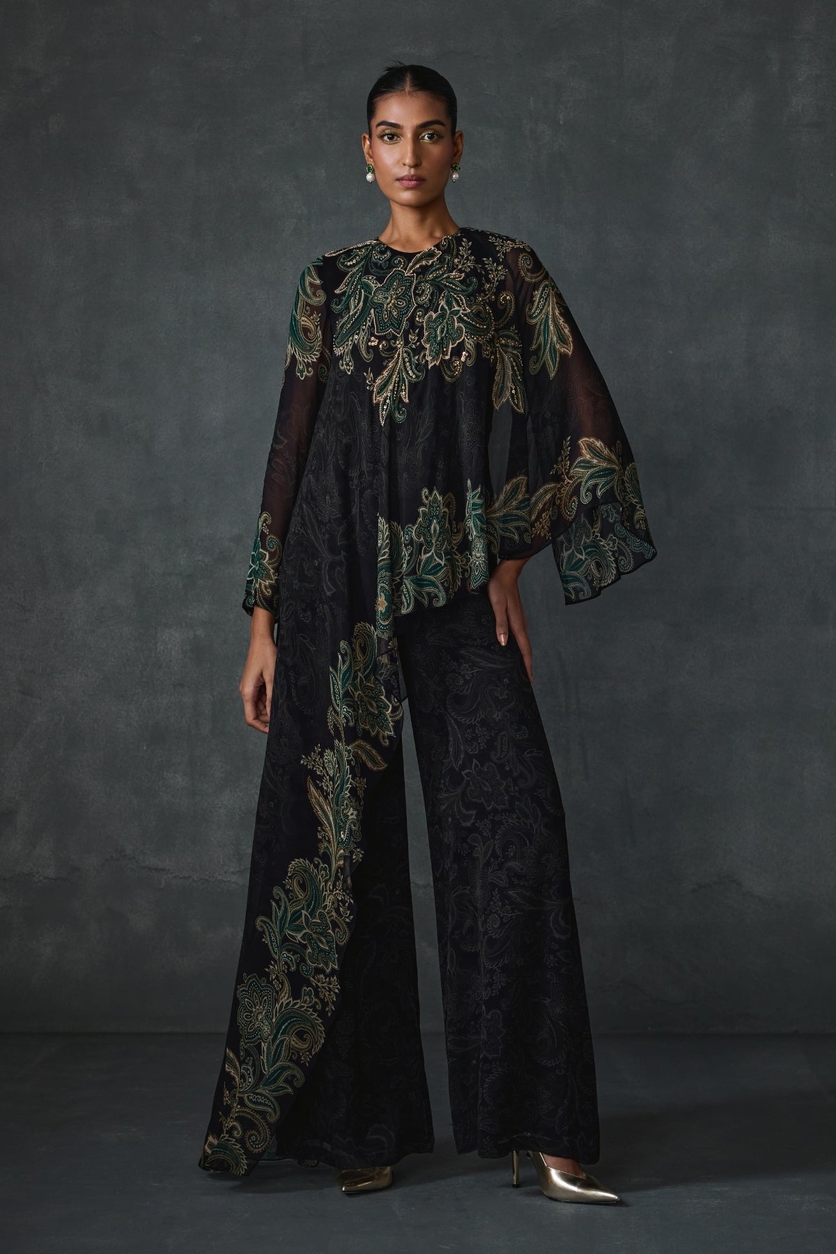 Paisley Cape Style Jumpsuit Namrata Joshipura Online