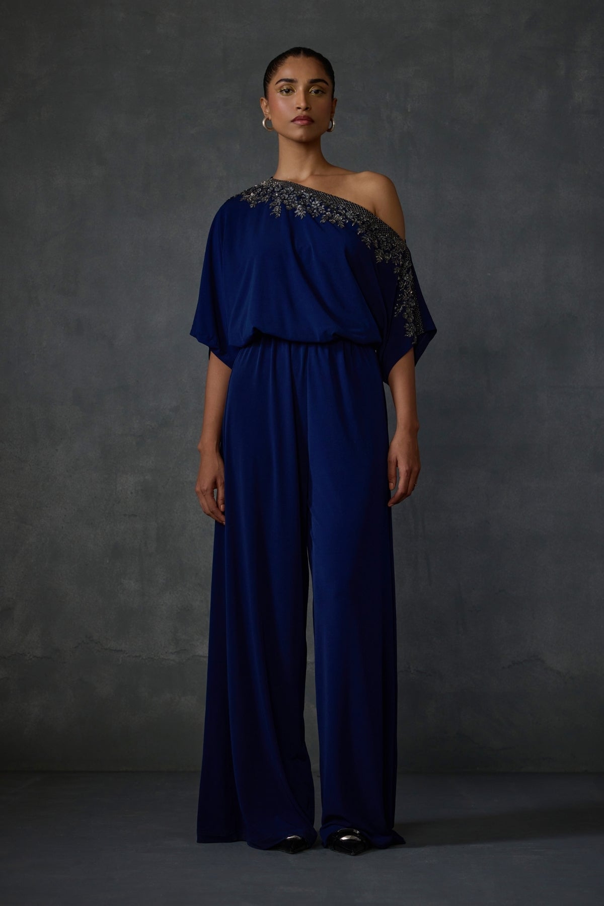 Lattice One Offshoulder Jumpsuit Namrata Joshipura Online