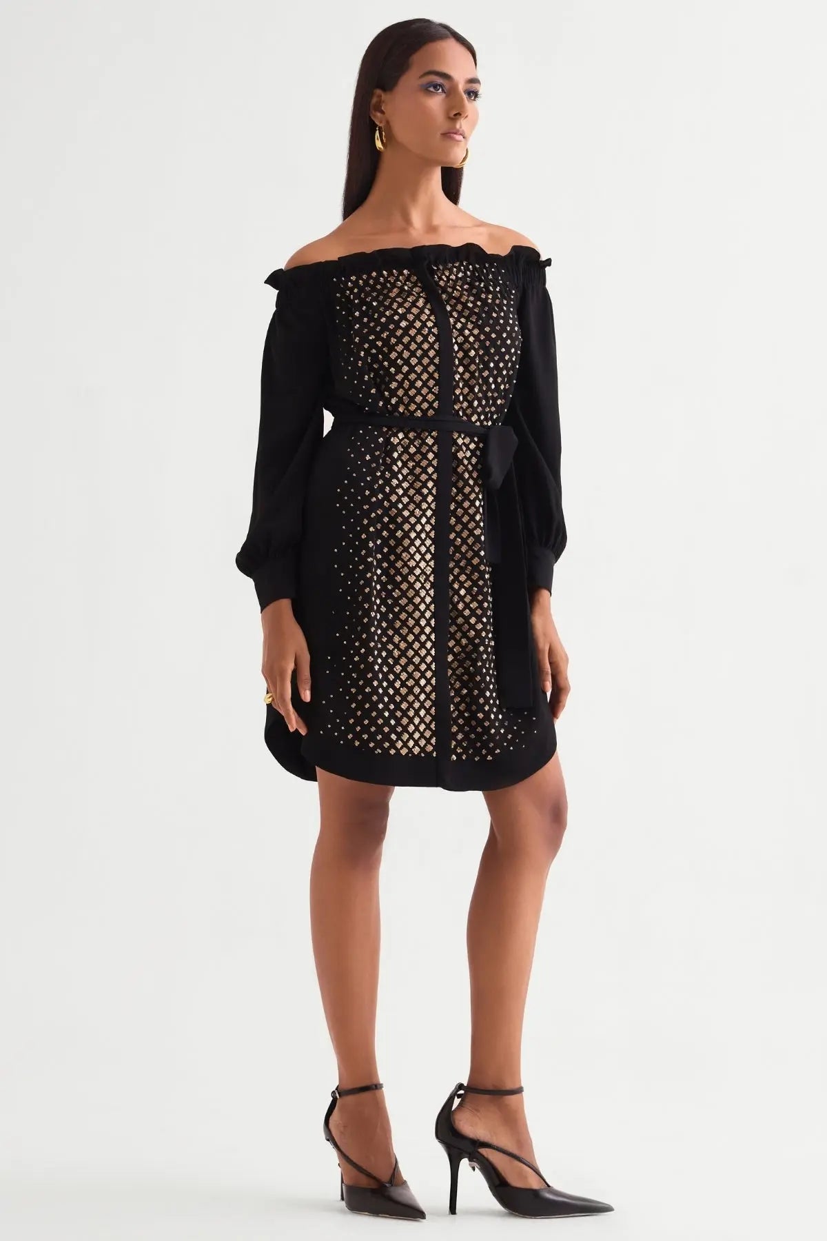 Star Gaze Off Shoulder Short Dress Namrata Joshipura Online