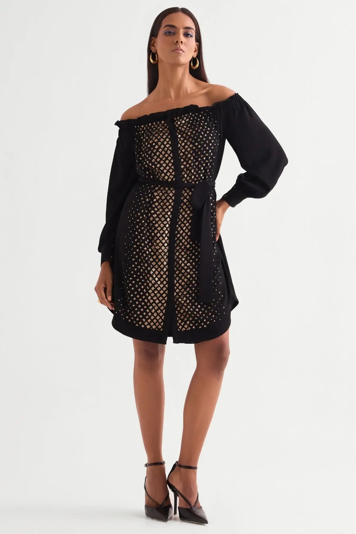 Star Gaze Off Shoulder Short Dress Namrata Joshipura Online