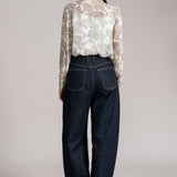 COSMI DUST NECK TIE SHIRT