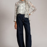 COSMI DUST NECK TIE TOP