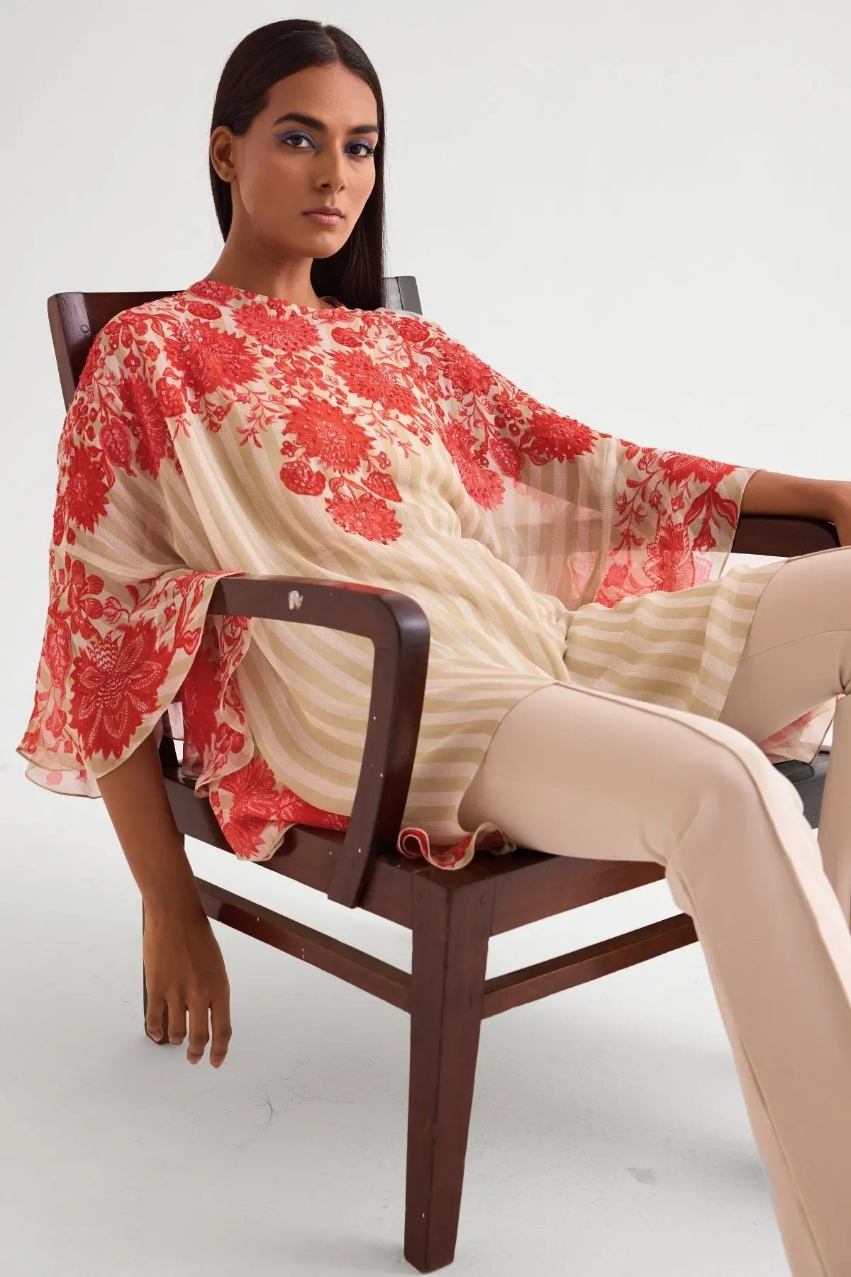 Floret Side Frill Tunic Namrata Joshipura Online