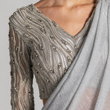 MIDNIGHT TIDE MERMAID DRAPED SAREE