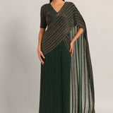 TRACKLINE DRAPED SAREE WITH BLOUSE Namrata Joshipura Online