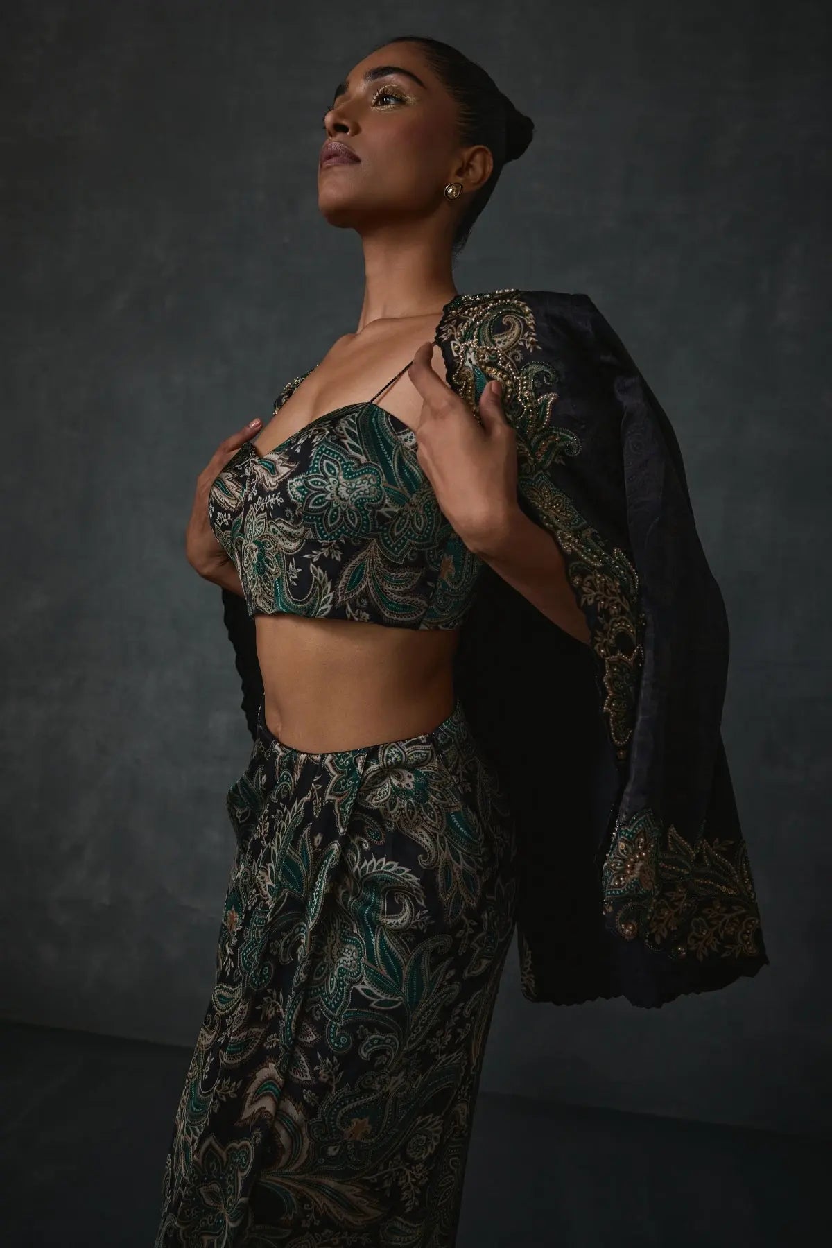 Paisley Jacket And Skirt Set Namrata Joshipura Online