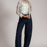 COSMI DUST NECK TIE TOP