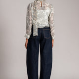 COSMI DUST NECK TIE TOP